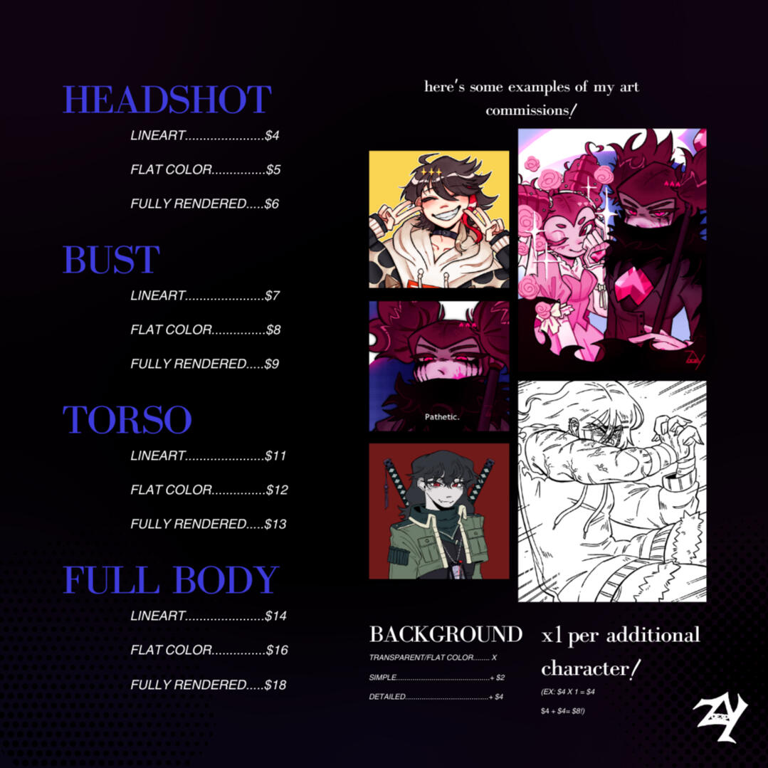 THREE'S COMMISSIONS THREE'S COMMISSIONS